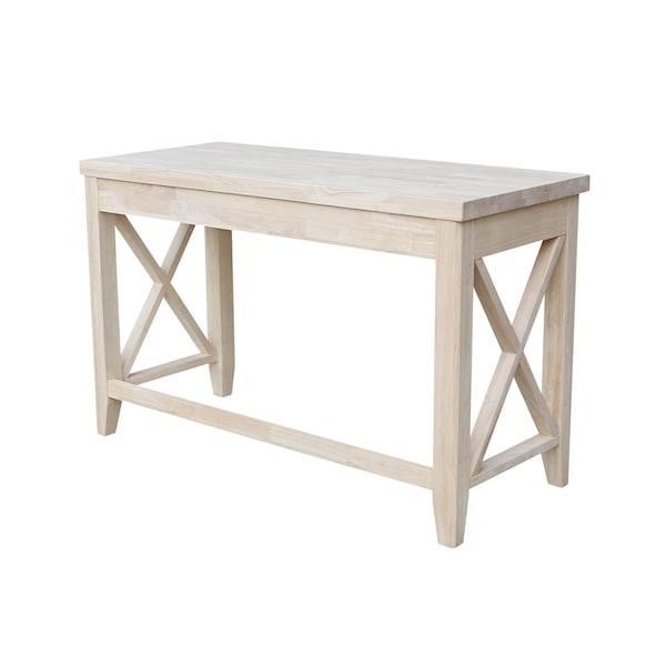 International Concepts Hampton Desk 21 in D X 30 in H, 48.1 in W X Wood, Unfinished - OF-67X
