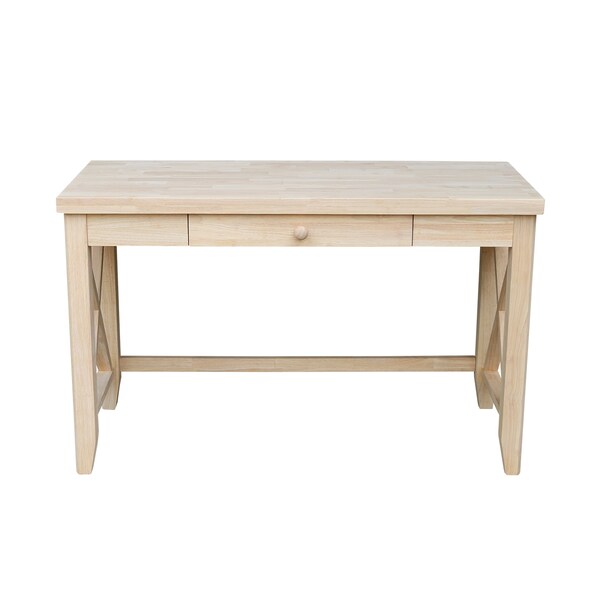 International Concepts Hampton Desk 21 in D X 30 in H, 48.1 in W X Wood, Unfinished - OF-67X