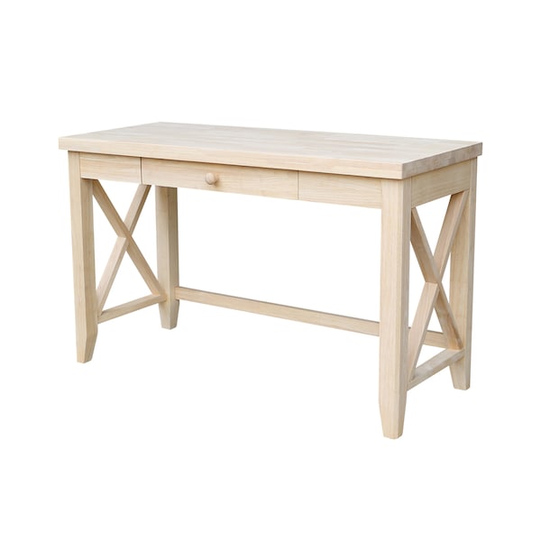 International Concepts Hampton Desk 21 in D X 30 in H, 48.1 in W X Wood, Unfinished - OF-67X