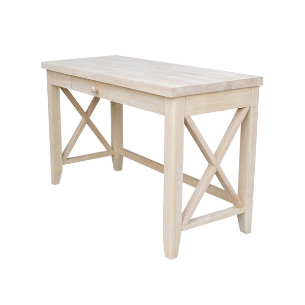 International Concepts Hampton Desk 21 in D X 30 in H, 48.1 in W X Wood, Unfinished - OF-67X