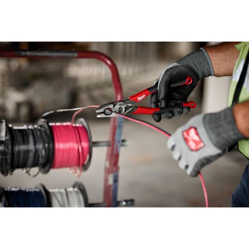 Milwaukee 9 in. Lineman's Pliers with Crimper / Bolt Cutter and Comfort Grip - MT550C