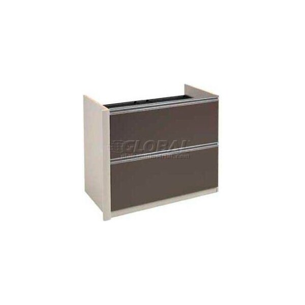Bestar Bestar Lateral File W/out Top Unassembled - 34 - Slate & Sandstone - Connexion Series - 93620-59