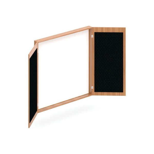 Gec Offices To Go - Visual Board Cabinet - 48" W x 48"D - Walnut - SL4848VB-AWL