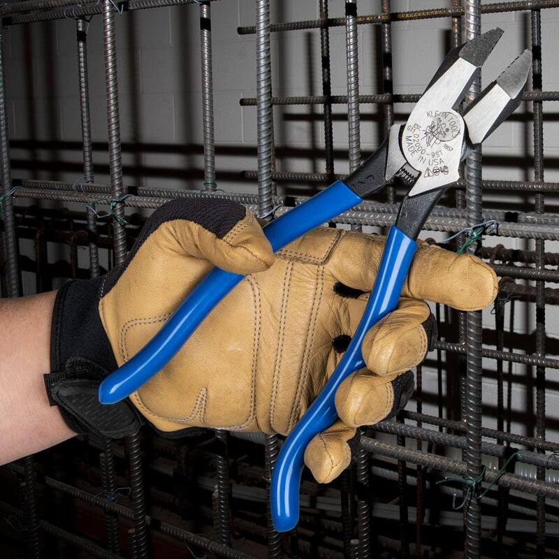 Klein Tools 9 in. High Leverage Ironworker's Pliers for Heavy Duty Cutting - D2000-9ST