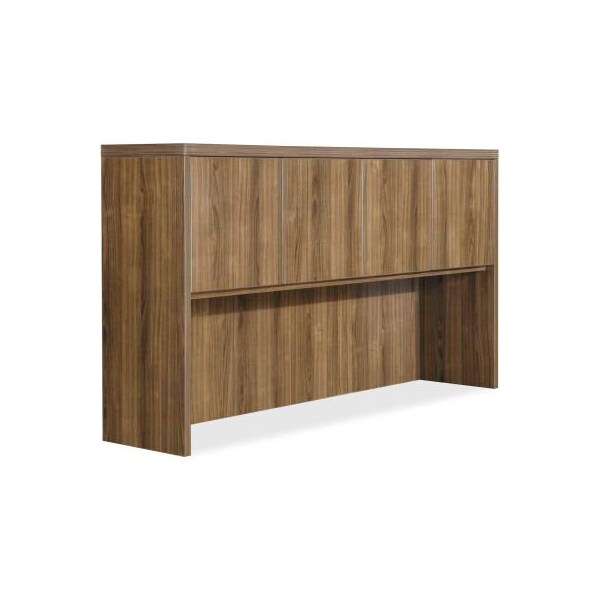 Lorell Lorell Hutch - 70.9" x 14.8" x 36.5" - Walnut - Chateau Series - 34319