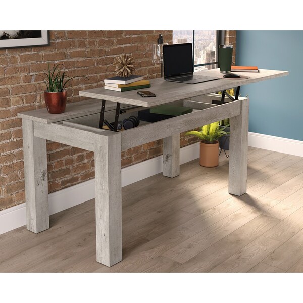 Sauder 31.18 in D X 30.12 in H, 60 in W X Engineered wood - 430051