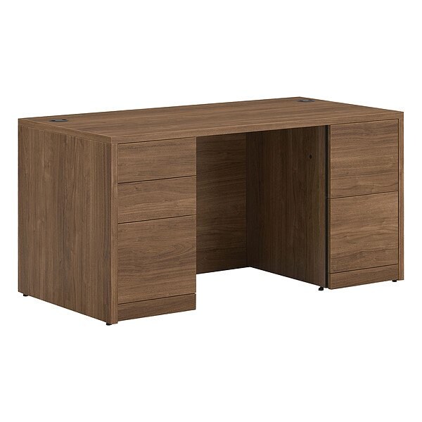 Hon Single Pedestal Desk, 30 in D X 29 1/2 in H, 60 in W X - H105892.PINCPINC