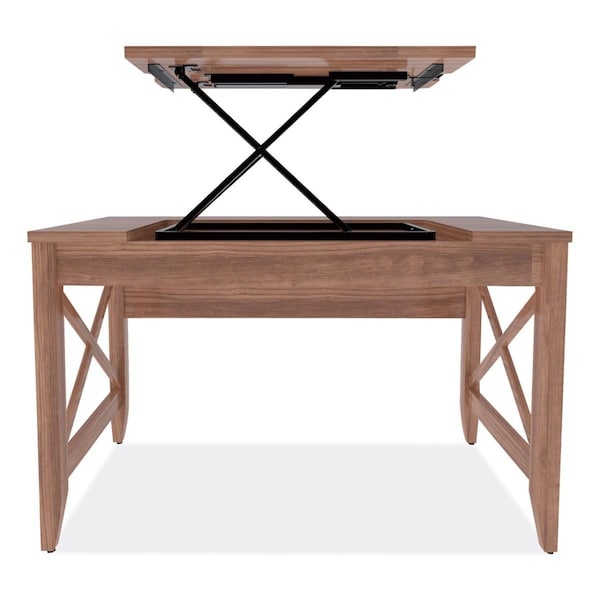 Alera Technologies Alera ALELD4824WA 48 x 24 in. Sit-to-Stand Lifting, Top Table Desk, Walnut - WDE4824-T-WA