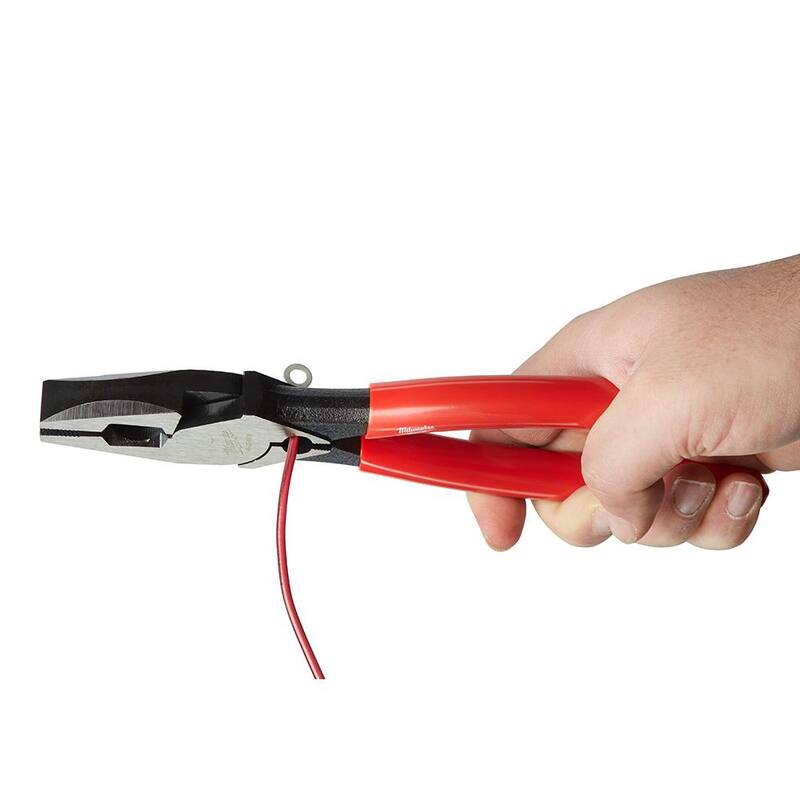 Milwaukee 9 in. High-Leverage Linesman Pliers with Crimper - 48-22-6500