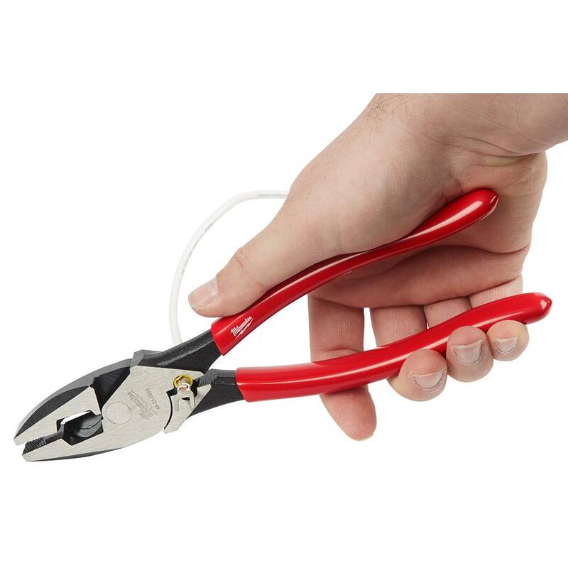 Milwaukee 9 in. High-Leverage Linesman Pliers with Crimper - 48-22-6500