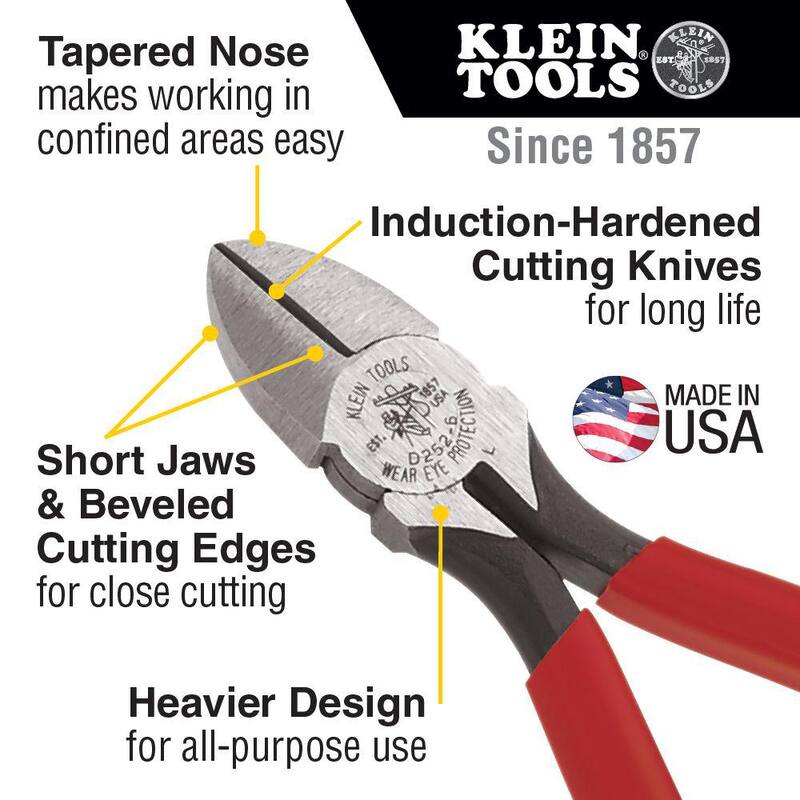 Klein Tools 6 in. All Purpose Diagonal Cutting Pliers - D252-6