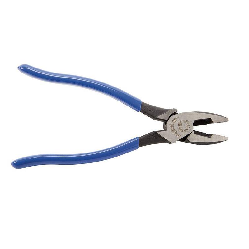 Klein Tools 9 in. 2000 Series High Leverage Side Cutting Pliers for Heavy Duty Cutting - D2000-9NE
