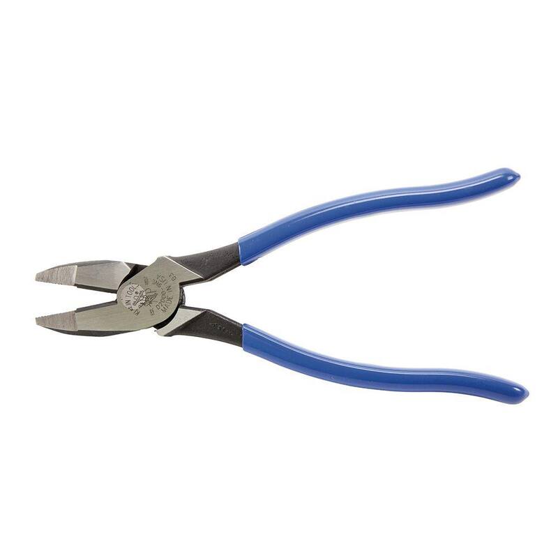 Klein Tools 9 in. 2000 Series High Leverage Side Cutting Pliers for Heavy Duty Cutting - D2000-9NE