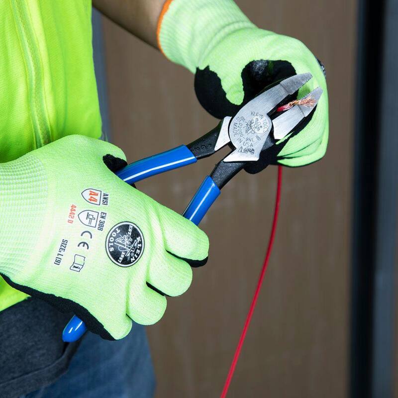Klein Tools 9 in. 2000 Series High Leverage Side Cutting Pliers for Heavy Duty Cutting - D2000-9NE