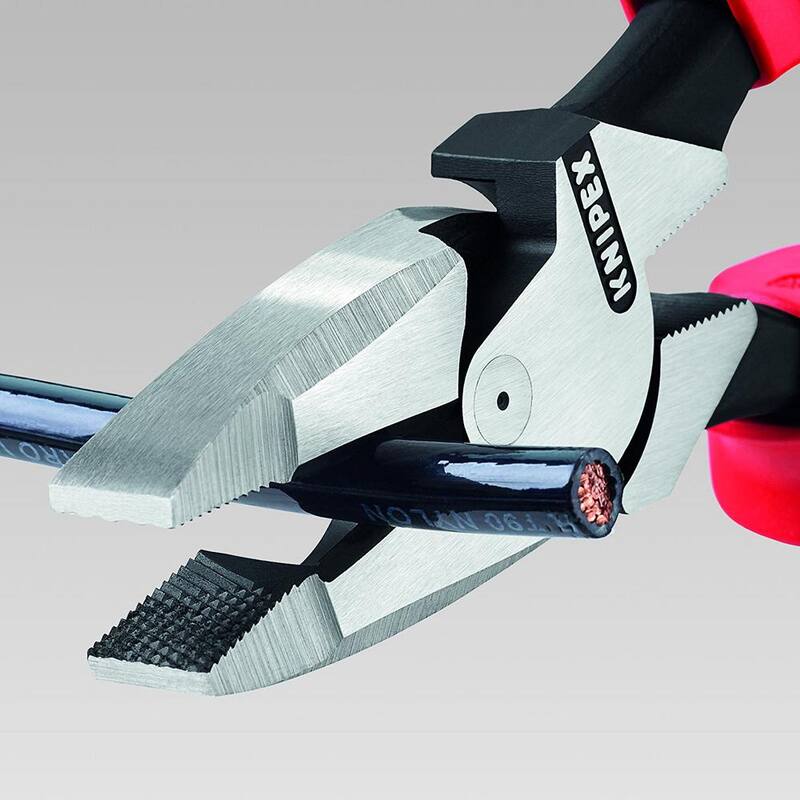 KNIPEX 9-1/4 in. High Leverage New England Head Lineman Pliers - 09 01 240 SBA