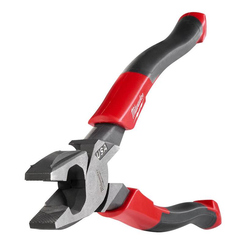 Milwaukee Linesman Plier with Comfort Grip with 8 in. Long Nose Plier with Comfort Grip and 6 in. Diagonal Plier with Comfort Grip - MT550-MT556-MT555