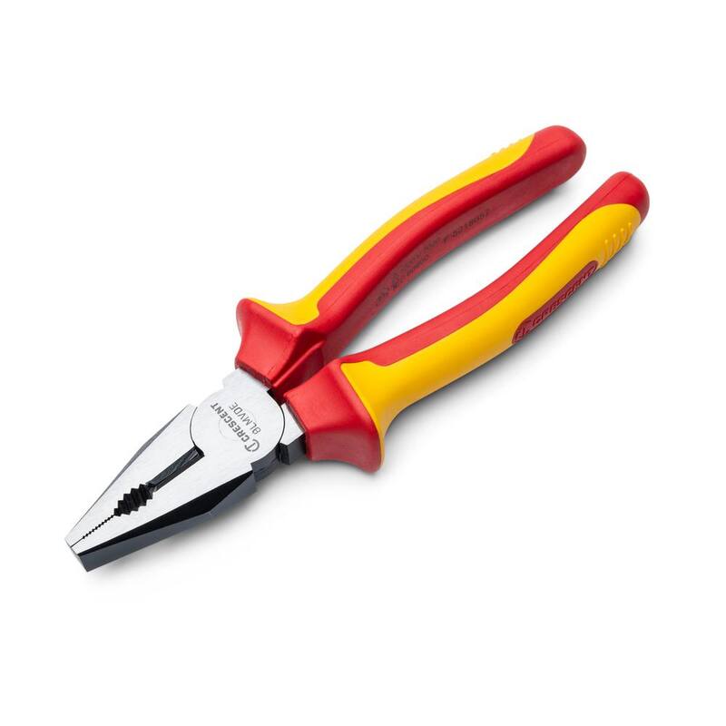 Crescent 8 in. VDE 1000-Volt Insulated Linesman Cutting Pliers - 8LMVDE