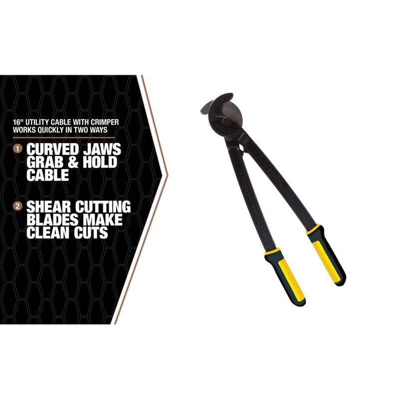 Southwire 16 in. Utility Cable Cutter with Crimper - 59158540