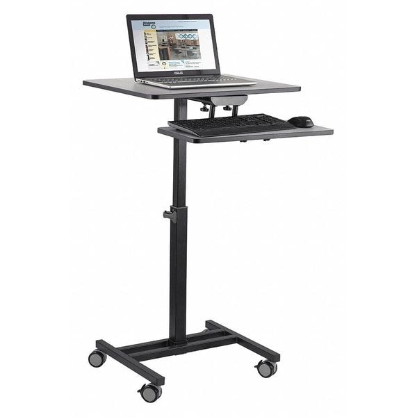 Oklahoma Sound Adjustable Desk EduTouch Sit-Stand Cart, Coated Stl Frame, 20.75" D X 27.75" to 44.5" H, 26" W X - EDTC