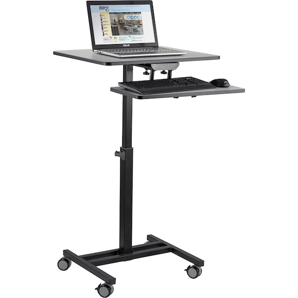 Oklahoma Sound Adjustable Desk EduTouch Sit-Stand Cart, Coated Stl Frame, 20.75" D X 27.75" to 44.5" H, 26" W X - EDTC