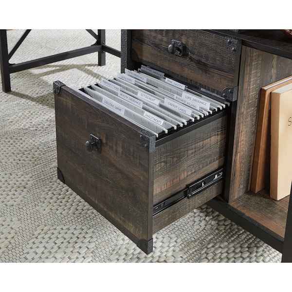 Sauder 23.54 in D X 29.53 in H, 60.08 in W X Engineered wood, Metal - 427851