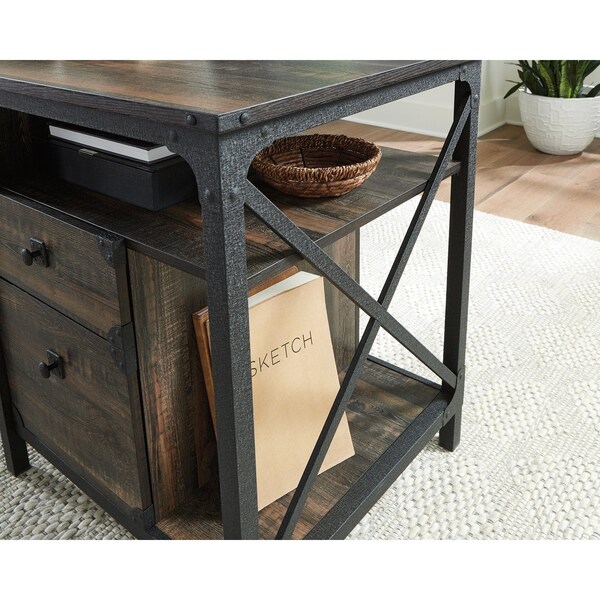 Sauder 23.54 in D X 29.53 in H, 60.08 in W X Engineered wood, Metal - 427851