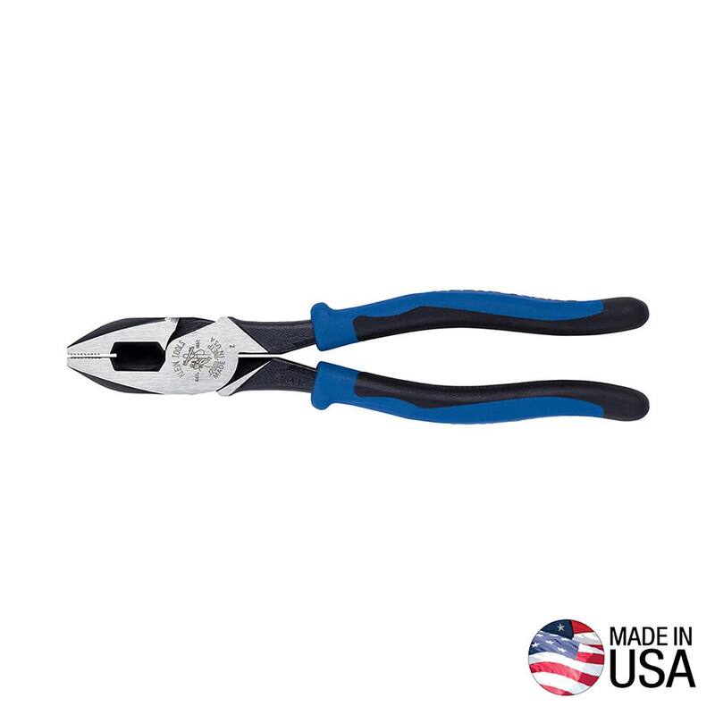 Klein Tools 9 in. Journeyman Heavy Duty Side Cutting Pliers for Fish Tape Pulling - J2000-9NETP