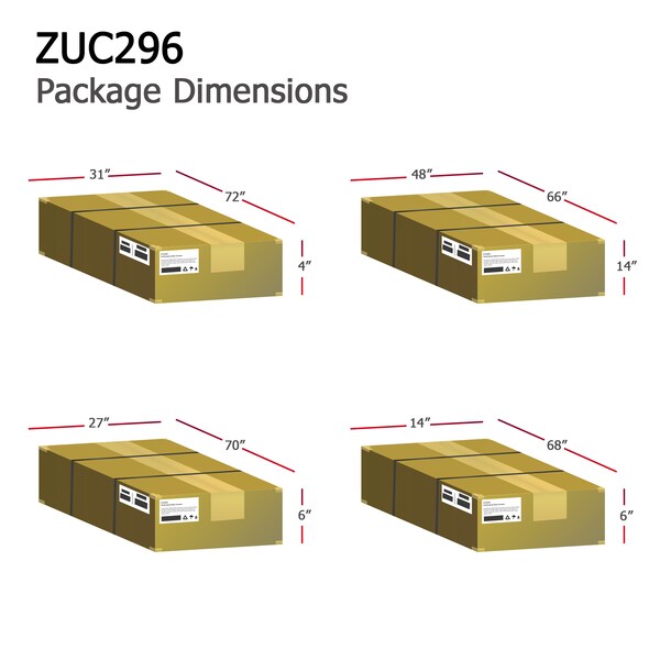 Linea Italia Reception Desk 49 in D X 46 in H, 10.3 ft W X Thermofused Laminate, Clear, Cherry - ZUC296