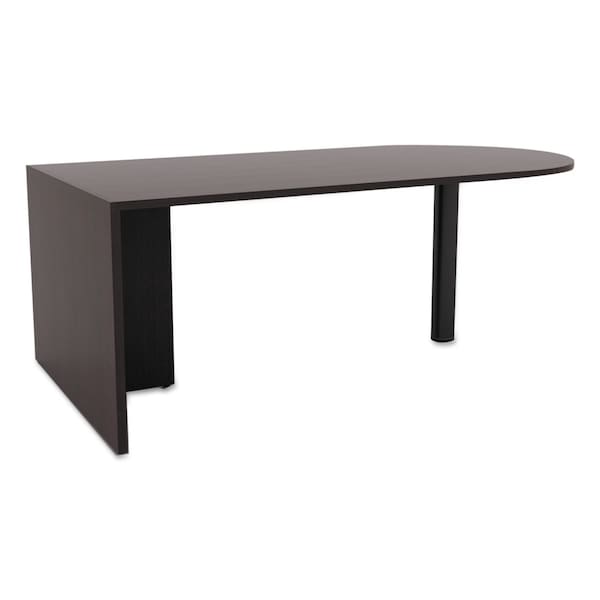 Alera Straight Front Desk Desk, Dtop, 71x35.5", Espresso, 35-1/2" D X 29-1/2" H, 71" W X Espresso - VA277236ES