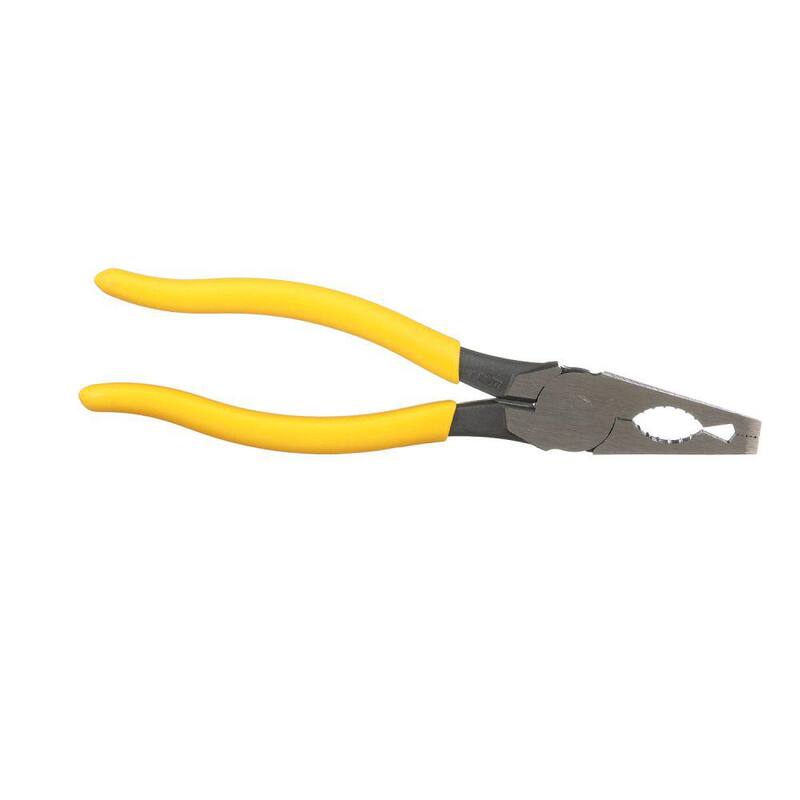 Klein Tools 7-3/4 in. Conduit Locknut and Reaming Pliers - D333-8