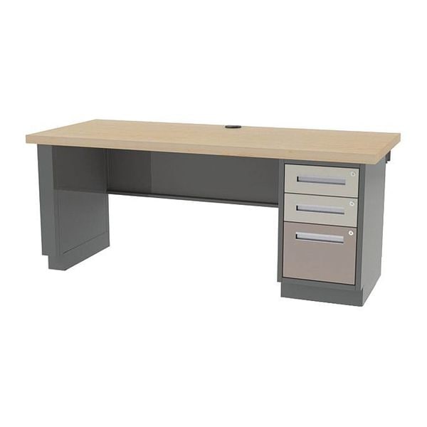 Greene Manufacturing Pre Engineered Work Stations Work Station, 5 ft. Lab Height, 30" D X 35-3/4" H, 60" W X Hardwood - DTL-5AG