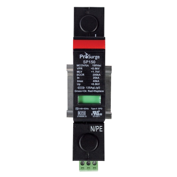 Asi 120V AC DIN Rail Mounted Surge Protection Device - ASISP150-1P