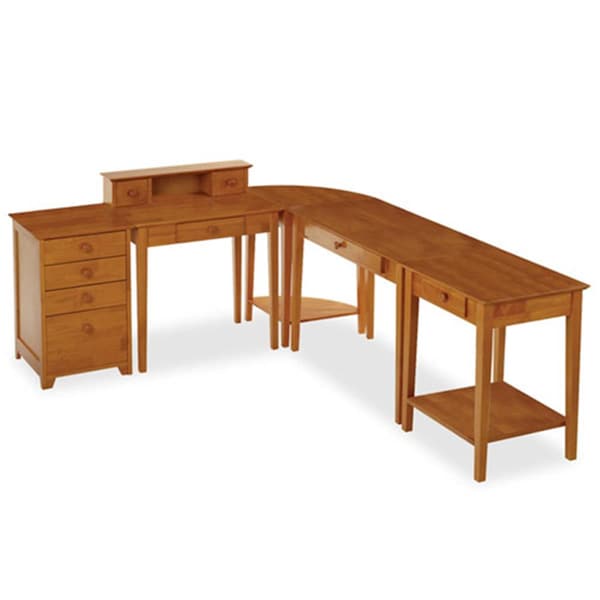 Doba-Bnt 5 Piece Studio Home Office Set - Honey - SA143712