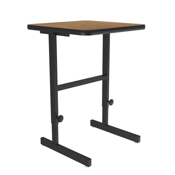 Correll Workstation Desk Standing Height Workstation, 24" D X 34" to 42" H, 20" W X High Pressure Laminate - CST2024-06