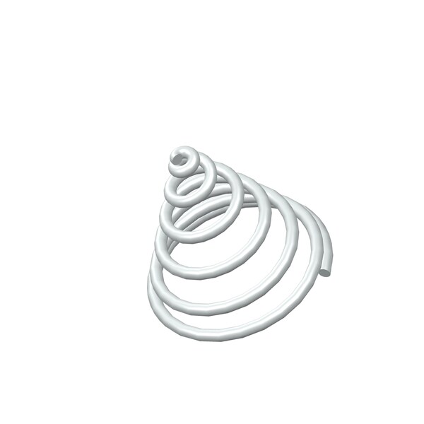 Approved Vendor Taper Spring, Lo= 0.975 , So= 0.343 , W= 0.063 - G309989706