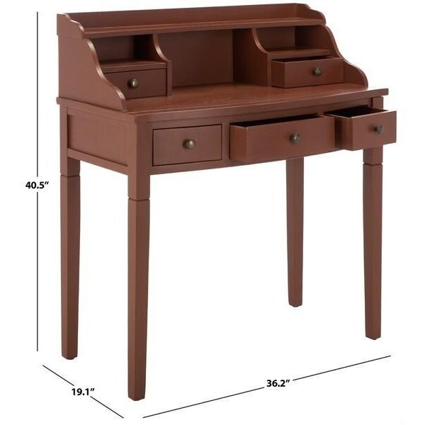 Safavieh Landon Writing Desk- Henna Brown - 40.5 x 19.1 x 36.2 in. - AMH6516G