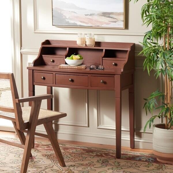 Safavieh Landon Writing Desk- Henna Brown - 40.5 x 19.1 x 36.2 in. - AMH6516G