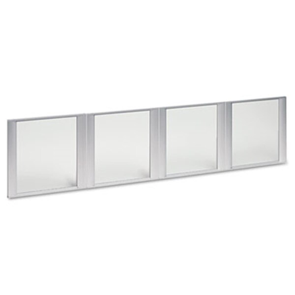 Fine-Line Glass Door Set With Silver Frame For 72in. Wide Hutch- 4 Doors/Set - FI195179