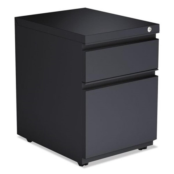 Fine-Line ALE Two-Drawer Metal Pedestal File with Full Length Pull, Charcoal - FI292040