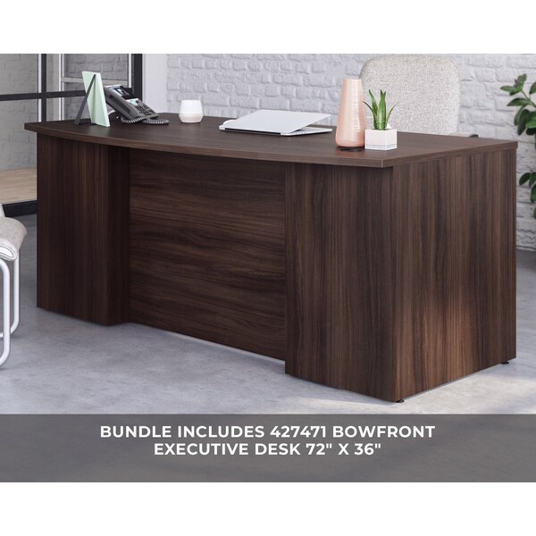 Officeworks By Sauder 35.394 in D X 29.291 in H, 71.102 in W X Engineered wood - 431534