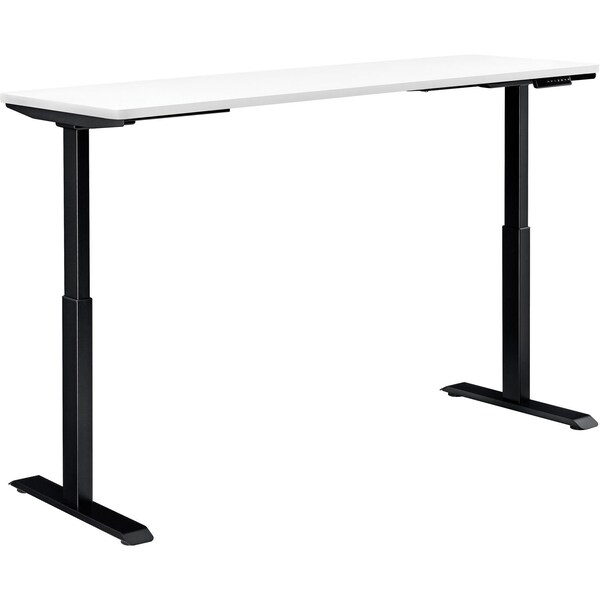 Interion By Global Industrial Sit Stand Desk, 30 in D X 28 to 46 in H, 72 in W X - 695781WH