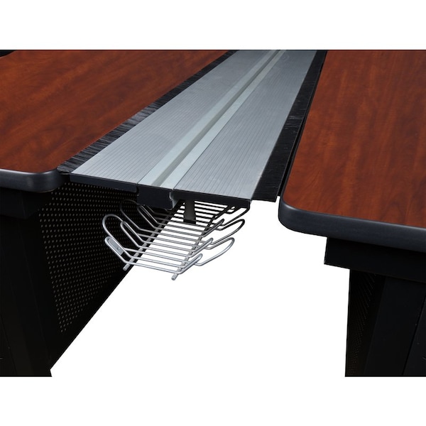 Fusion Benching Station Benching Station, 58" D X 29" H, 66" W X Melamine Laminate, Cherry - MFB6658CH