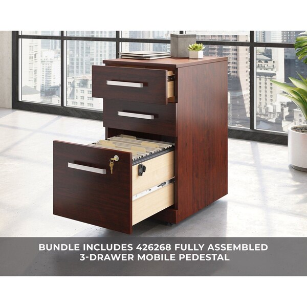 Officeworks By Sauder Affirm 72 X 24 Shl 3 Drw Ped Ste Cc A2 - 430197