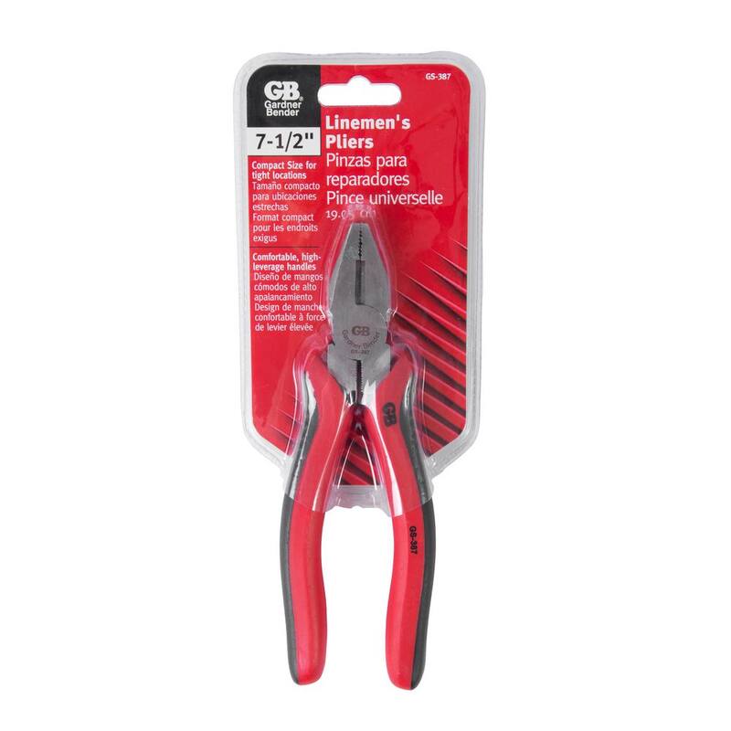 Gardner Bender 7-1/2 in. Medium-Duty Lineman's Pliers - GS-387