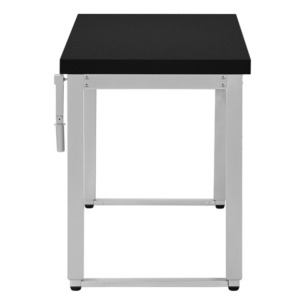 Monarch Specialties Computer Desk, Home Office, Standing, Adjustable, 48"L, Work, Laptop, Metal, Laminate, Black, Grey - I 7684