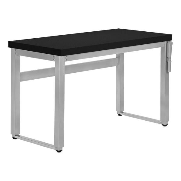 Monarch Specialties Computer Desk, Home Office, Standing, Adjustable, 48"L, Work, Laptop, Metal, Laminate, Black, Grey - I 7684