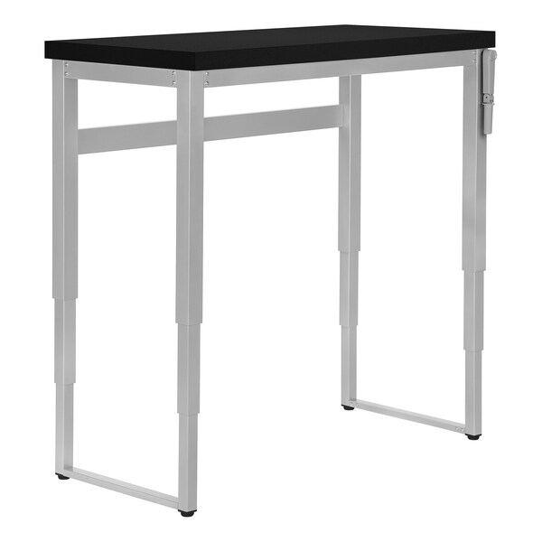 Monarch Specialties Computer Desk, Home Office, Standing, Adjustable, 48"L, Work, Laptop, Metal, Laminate, Black, Grey - I 7684