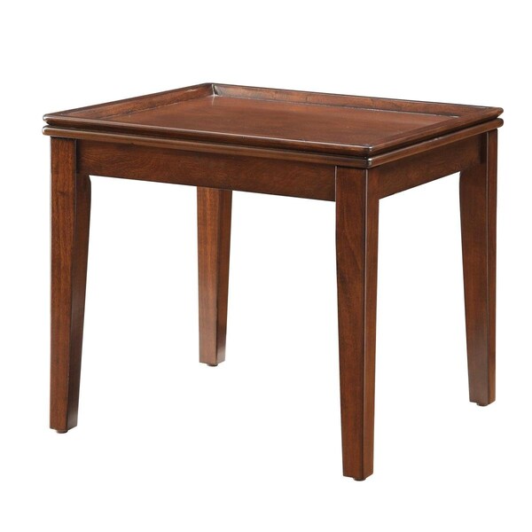 Homeroots 30 x 36 x 36 in. Callers Desk in Weathered Oak and amp; Chrome - 286397
