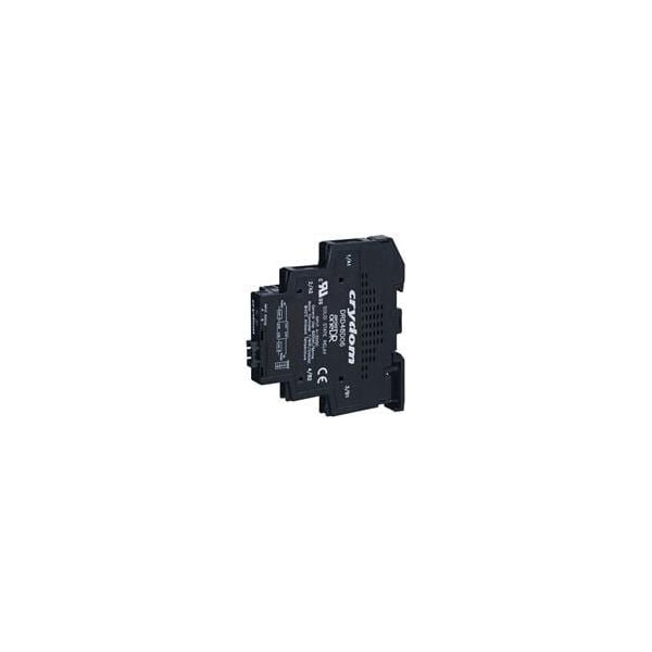 Relevadores de estado sólido Crydom - Relé de montaje industrial de estado sólido, montaje en riel DIN de 18mm, 240Vac/12A, 200-265Vac de entrada, - DR24A12R