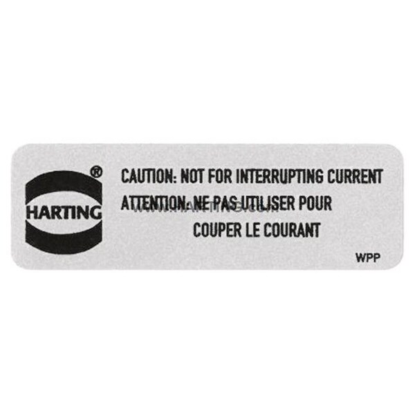 Harting CSA Label CSA A 4/50 STCK., PK 10 - 09300009958